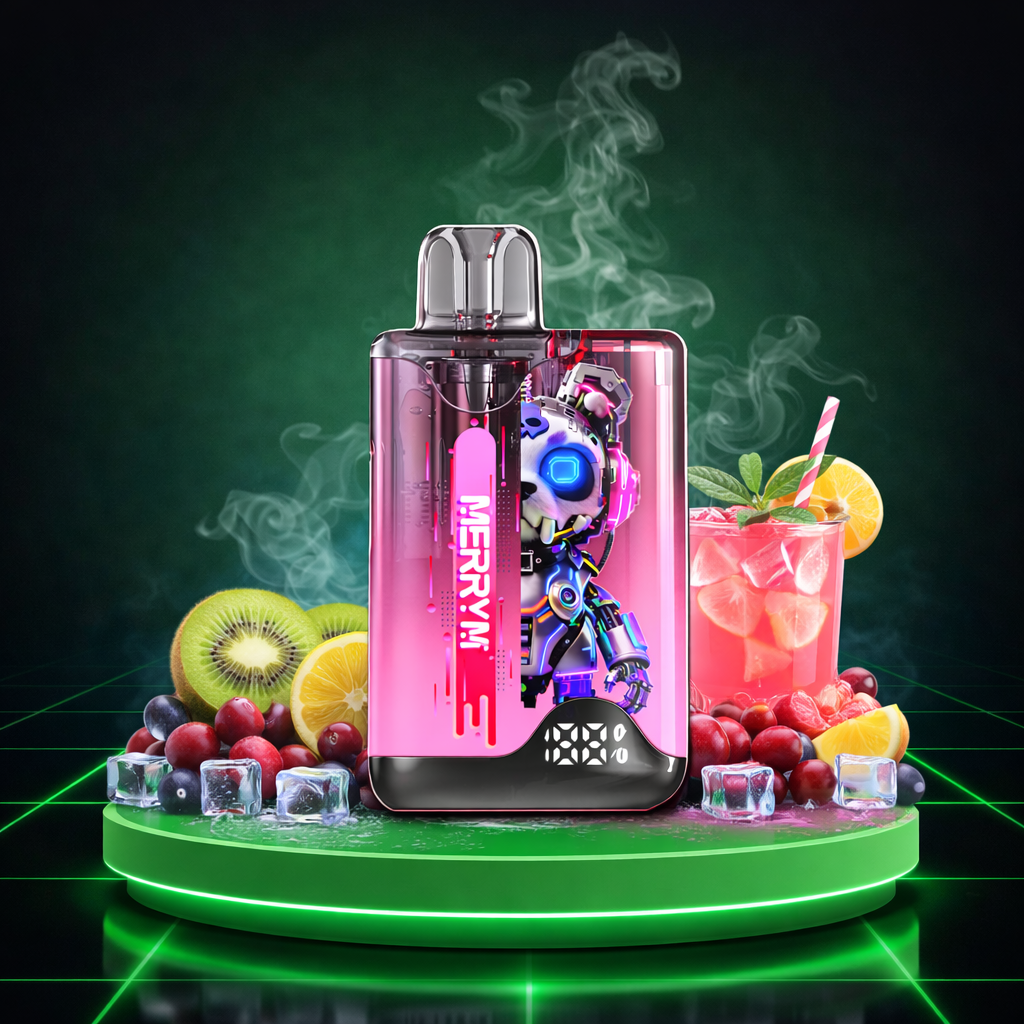 MerryMi Panda Pod 66K Kiwi Cranberry Pink Lemonade Red Energy Ice